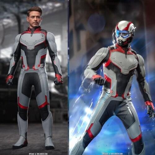 In Stock For Collection 1/6 Scale HOT TOYS MMS537 Tony Stark Team Suit Full Set Action Figure Model for Fans Holiday Gifts