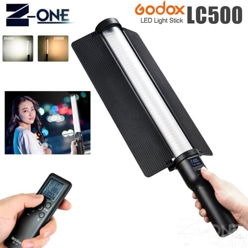 In Stock Godox LC500 3300K-5600K Adjustable Handle LED Light Stick Built-in lithiunm Battery Outside light Easy to carry Wedding