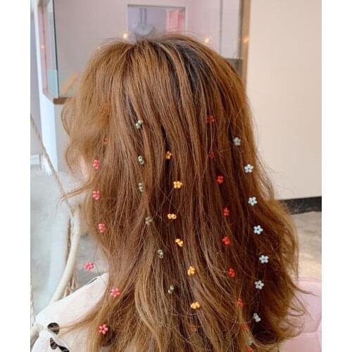 Flower Streamline Hairpin Simple Invisible Clip Braid Hair Headdress Hair Rope Ins Super Fairy Beaded Hair Line Hairpin