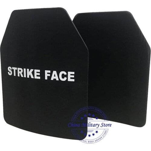 NIJ IIIA Steel Alloy Strike Face Shooter Cut & Rectangle Anti-trauma Ballistic Plate For Plate Carrier