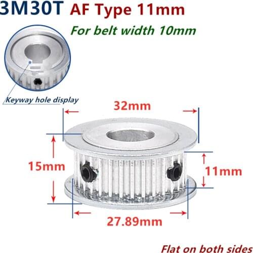 30 Teeth Arc HTD 3M Timing Pulley for Width 10mm 3M synchronous belt HTD3M Belt pulley Wheel Gear 30Teeth 30T