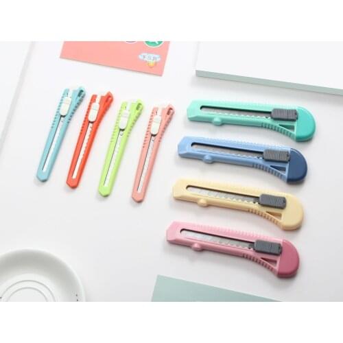 1pcs Office art knife small fresh candy color paper cutter express knife tool open case knife wallpaper knife