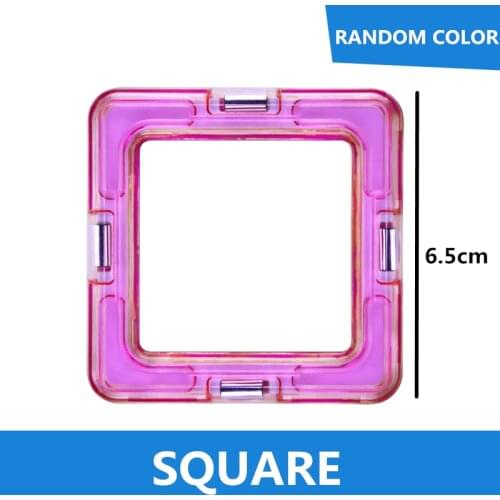 2Pcs/lot quality Square Educational Magnetic Toy Bricks 3D Building Blocks Matched Bricks Kid Gift construction magnetic toys