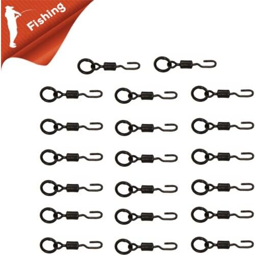 20pcs Carp Fish Ronnie Rigs Quick Change Wartels For Fish Accessories Carp Packages Flexi Spinner Chod Rig