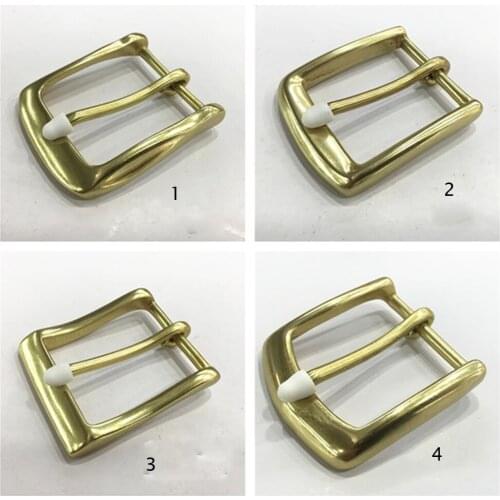 5pcs/lot designer leather craft women men belt pin buckle solid brass material wholesale inner 40mm