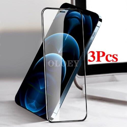 3Pcs Tempered Glass accessories for mobile phones for iphone 12pro max X XS XR ScreenProtector For iphone 11 pro 12 iphpne12 pro