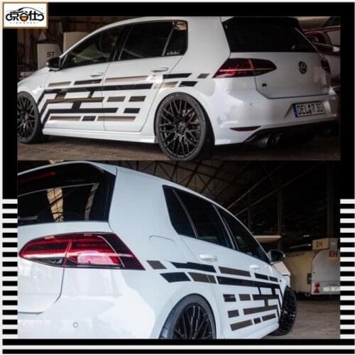 Car Accessories Car Stickers Exterior Details Stickers For Volkswagen Golf 4 5 6 7 TSI TCR Polo Racing Decal Car Goods
