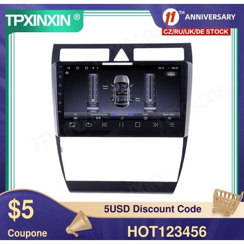 6+128GB Android 10.0 For Audi A6 1997-2004 Car Multimedia Player GPS Navigation Head Unit Auto Radio Audio Stereo Tape Recorder