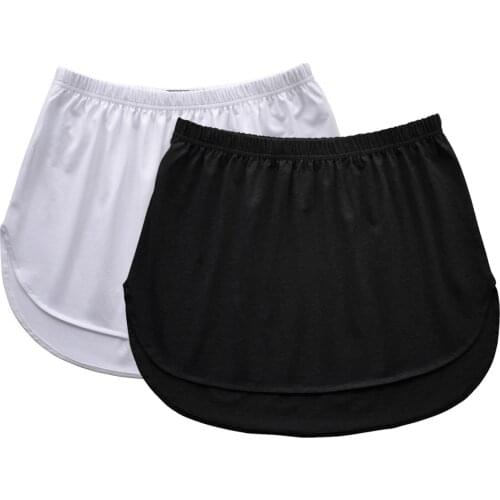 Brinkina Women Top Skirt Extender Mini Lace Underskirt Half Slip Extra Length Fake Blouse Plus Size Layering