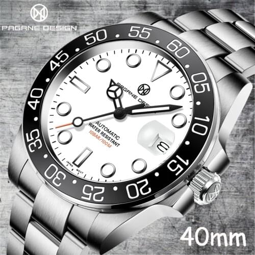 PAGANI DESIGN Top Brand Mens Watch Machinery Automatic Chain 100 Meters Waterproof Casual Business Night Light watch Reloj