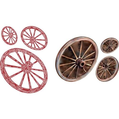 Wooden Wheels Metal Cutting Die 2021 New DIY Die Molds Scrapbooking Paper Making Cuts Crafts Big Die Handmade Gift Embossing