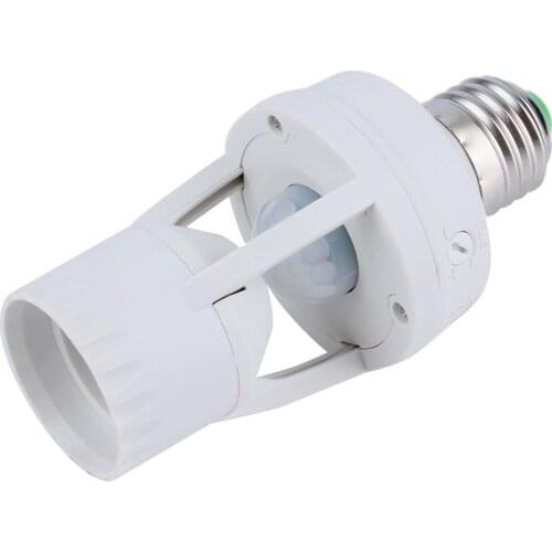 360 Degrees PIR Motion Sensor LED Bulb Holder AC 110-220V E27 Socket Light Bulb Holder Infrared Body Sensor Lamp Holder Sensor