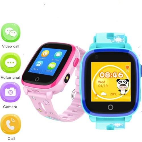 4G Kids Smart Watch Waterproof GPS WIFI Tracking Video Voice Call Position SOS Monitor Tracker Baby Boy Girl Smartwatch