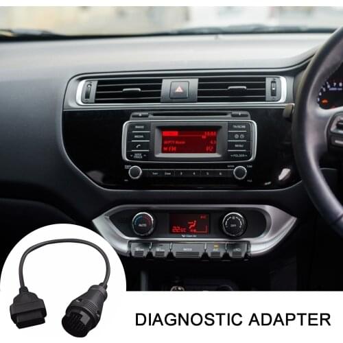 MB 38 Pin to 16 Pin OBD2 OBD II Diagnostic Adapter For Mercedes Benz 38 Pin OBD 38pin Connector Free Shipping Car Repair Tool