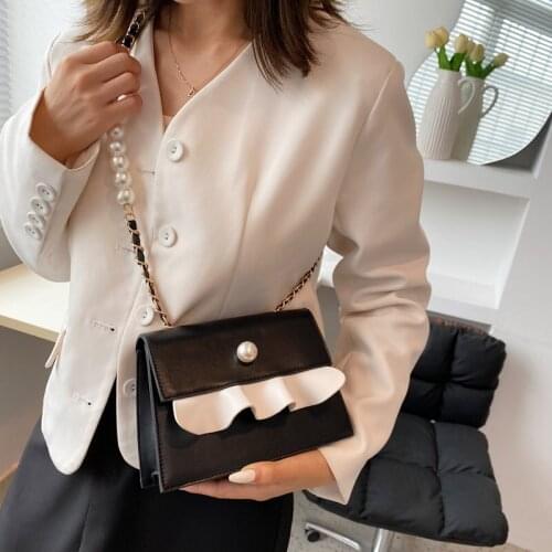 Designer Pu Leather Women Shoulder Bag High Quality Ladies Chain Crossbody Bags for Women Fashion Female Handbags Messenger Bags