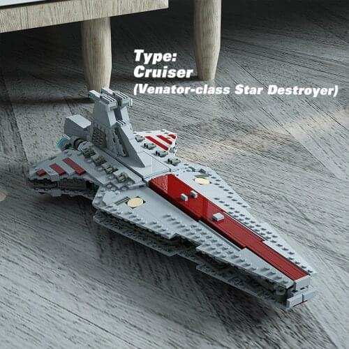 Moc Star Jaeger-class Star Destroyer Movie Serie Spaceship Transport Ship Weapon Building Block Model Toy for Boys Birthday Gift