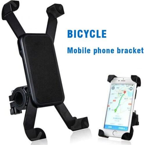 Bicycle Handlebar Mount Mobile Phone Holder Stand GPS Universal Bracket Non-slip Adjustable Moblie Cell Phone Stand Accessories