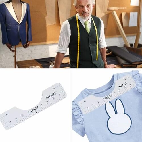 4PCS Alignment Ruler for T-Shirt Vinyl T-Shirt Ruler Guide Alignment Tool Center Designs HTV Standard Alignment Ruler DU