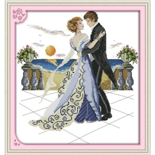 Cross Stitch Set Hand Embroidery Dinner Pretty Man Perfect Dance With Beautiful Dancing China Wholesale Embroidery