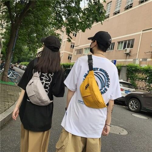 Nylon Solid Color Couple Chest Bag Designer Luxury Womens Waist Bag 2021 New Multifunctional Mens Mobile Wallet