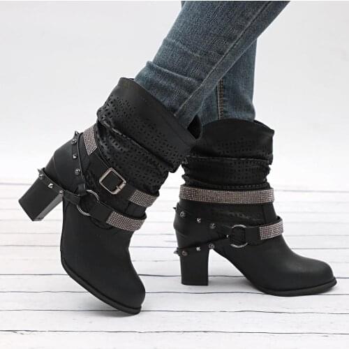 New Sexy Ankle classic Boots For Women Shoes Fashion black White Boots Women Genuine Leather High Heel Boot Autumn Large Size
