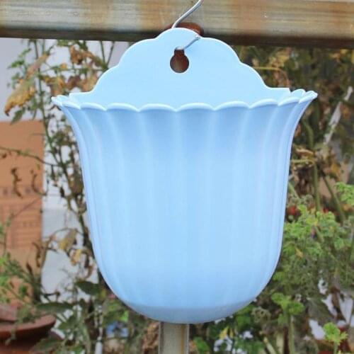 Hanging Flower Pots Home Garden Decoration Planters Outdoor Indoor Flower Bucket Plant Holder Basket For Wall Decor Office