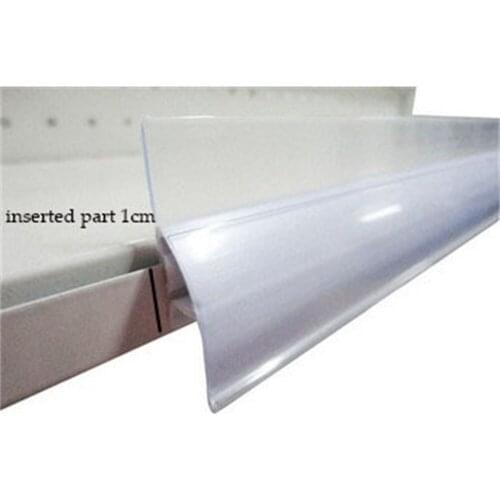60cm Shelf edge clamp arc data strip price tag sign Display clip shelf channel guard edge banner cover label holder shelf talker