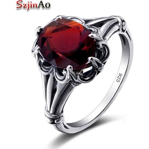 Szjinao Rings With Semi-precious Stones