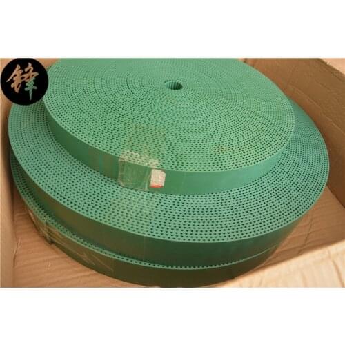 Tajima embroidery machine frame and TAJIMA S5M trapezoidal toothed belt BARUDAN green 50/ meters volume