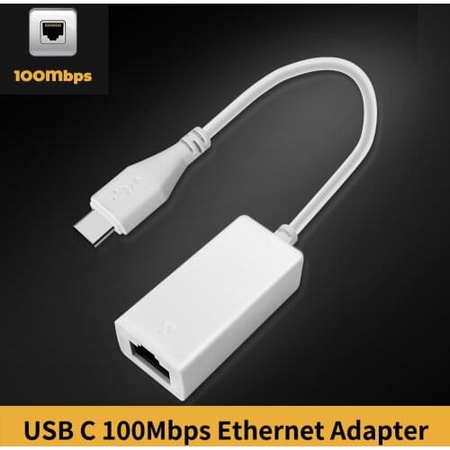 USB Ethernet Adapter USB 3.1 Type C J45 lan adapter USB-C fast ethernet cable Genuine Realtek RTL8152B for mac.os windows linux
