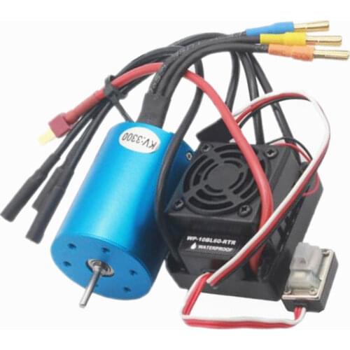 WaterProof 60A ESC WP-10BL60-RTR 3650 BRUSHLESS 540Motor 3300KV For 1/10 Scale Model RC Car Remote Control Car HSP HPI 2-3S Lipo