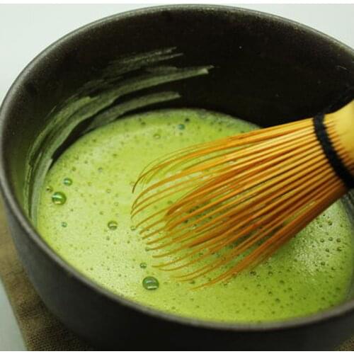Japanese Ceremony Bamboo 64 Matcha Powder Whisk Green Tea Chasen Brush Tools Tea Sets Green Tea Set Accessories