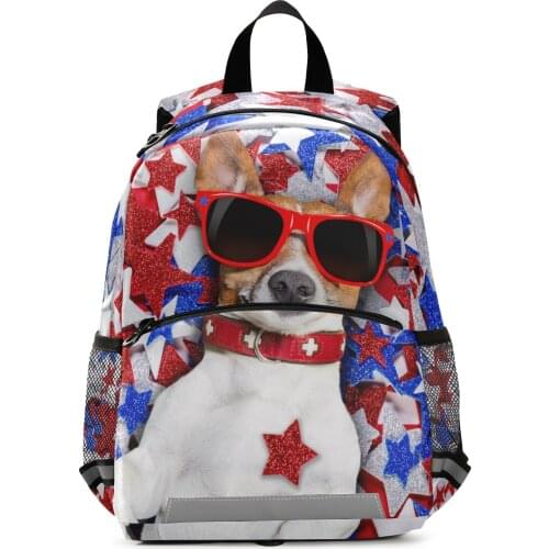 Hot Sale Famous Brand Womens Waterproof Backpacks Funny Dog Printing Schoolbags For Girls Children Travel Bags School Bag