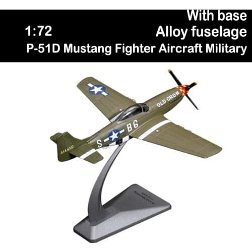 1/72 US Alloy P-51D Mustang Fighter Aircraft Military Airplane Models Adult Children Toys for Display Show Kid Plane Collections