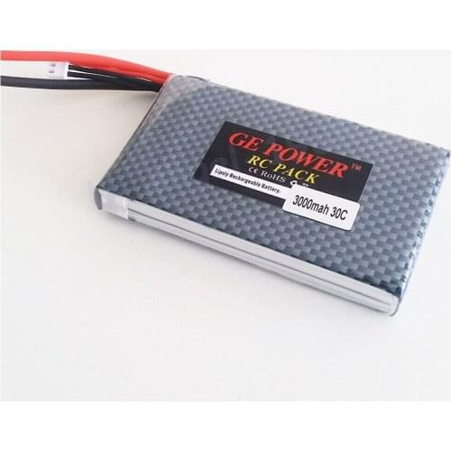 1pcs RC lipo battery 7.4v 3000mAh 30C 2S for Rc helicopter Rc car Rc boat Quadcopter Remote Control Toys Li-Polymer battey