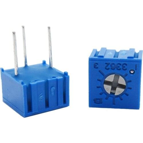 10pcs 3362P-1-102LF 3362P 1K ohm 3362P-1-102 3362P-102 3362P 102 3362 Trimpot Trimmer Potentiometer Variable resistor