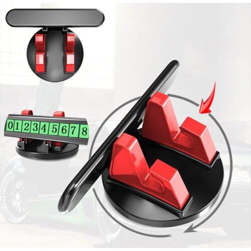 2@# Car Cell Phone Holder Dashboard Sticking Universal Take Temporary Stop Telephone Sign with Soft Silica Gel 360 Degree Rotate