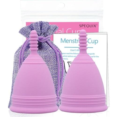 2pcs Women Cup Medical Silicone Menstrual Cup Feminine Hygiene Copa Menstrual De Silicona Medica Reusable Menstrual Period Cups