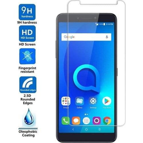 5PC Tempered Glass For Alcatel 1 1X 1C 1S 3 3X 3V 3C 2019 Tetra 5033D 5059D 5009D 5009A 5052D 5058i 5099D 5026D Screen Protector