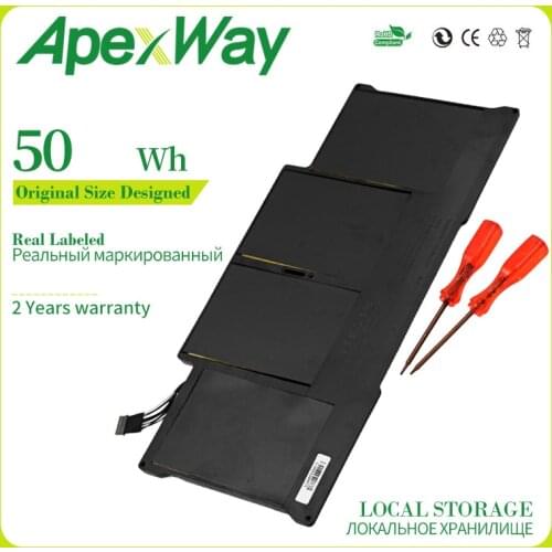 50Wh New Laptop Battery a1405 A1496 For Apple MacBook Air 13" A1466 2013 2014 2015 A1496 MD760LL/A MD761CH/A Replace A1405