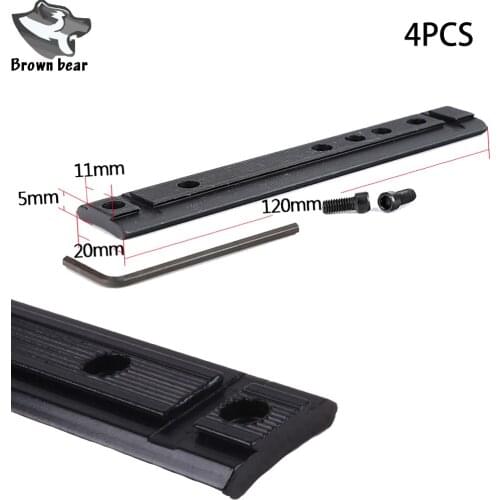 4 PCS Hunting Tactical Accessories Aluminum Tip-Off Weaver Adaptor Bases Scope Base Ruger 10/22 Scope Mounts