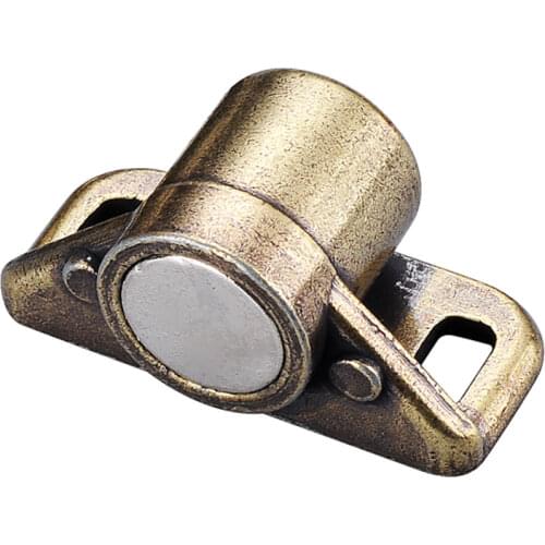 Strong magnet stopper door catch lock latch Bronze kitchen cabinet damper bumper Soft Closer Wardrobe Hardware Furniture Fitting