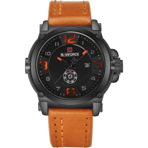 2021New NAVIFORCE New Fashion Luxury Brand Watches for Men Military Sport Man Watch Leather Waterproof Date Male Clock Relogio M