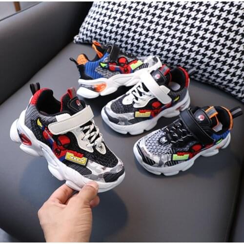 Childrens Sneakers Spiderman autumn Children Shoes For Boys Chaussure Enfant Soft Sports Running Basketball Casual sneake Shoes
