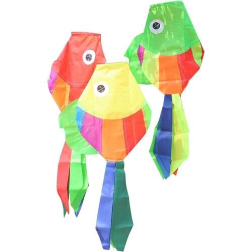 Kids Cute Carp Fish Kite Windsock Direction Flag Outdoor Flying Game Accessory