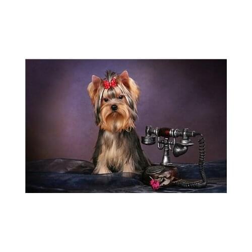 Diy Diamond Painting Cross Stitch Dog Diamond Embroidery Animal Full Square Drill Diamond Mosaic Hobby Rhinestones Paintings