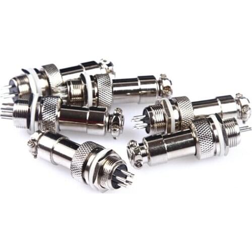 GX12 2 3 4 5 6 7 Pin Male & Female 12mm Wire Panel Connector Aviation Plug Circular Socket Plug 1PCS