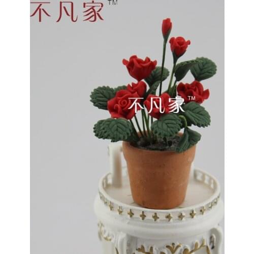 Doll house for micro mini ature mini flower pot model