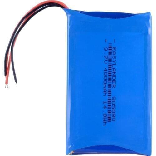 3.7V 4000mAh 805080 Polymer Lithium LiPo Rechargeable Battery For DIY tablet pc laptop power bank video game