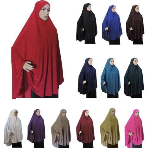 Muslim Woman Loose Wrapped Shawl Islamic Turban Ramadan Prayer Clothes Arab Female Hijab Turban Headscarf Amira Headband Fashion